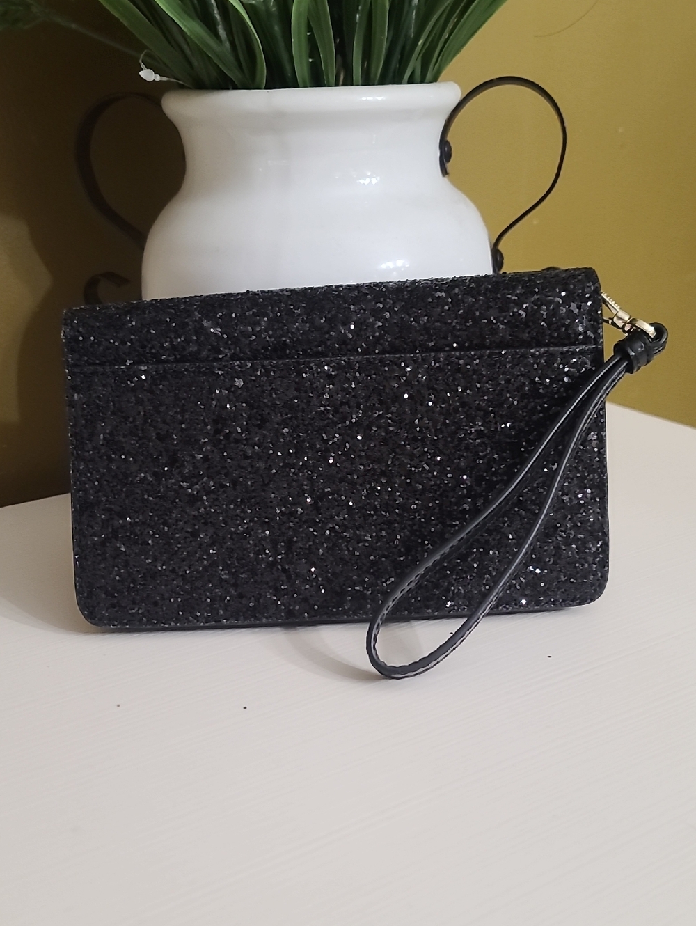 kate spade Black Glitter Wristlet Clutch - Picture 3 of 9